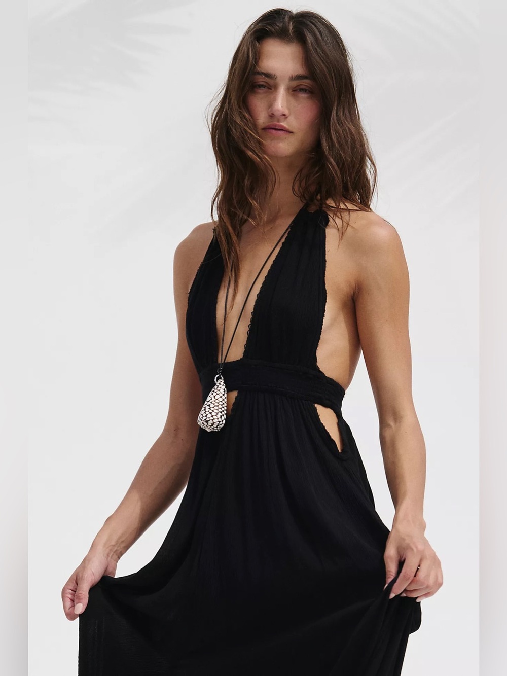 FREE PEOPLE | ✨NEW✨ Look Into the Sun Maxi Dress in Black